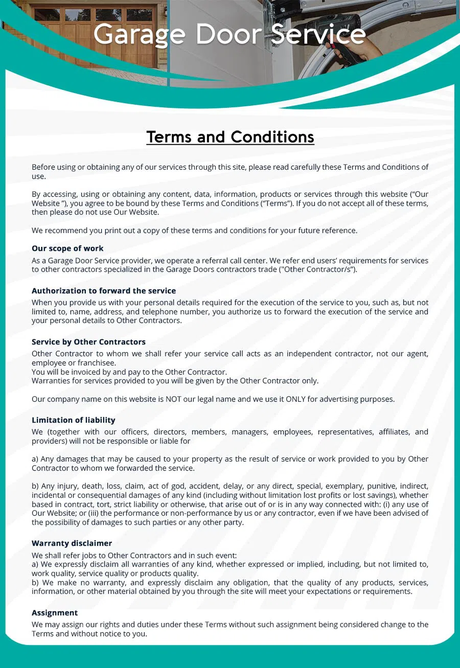 Garage Door Mobile Service Repair Thornton, CO 303-222-0728